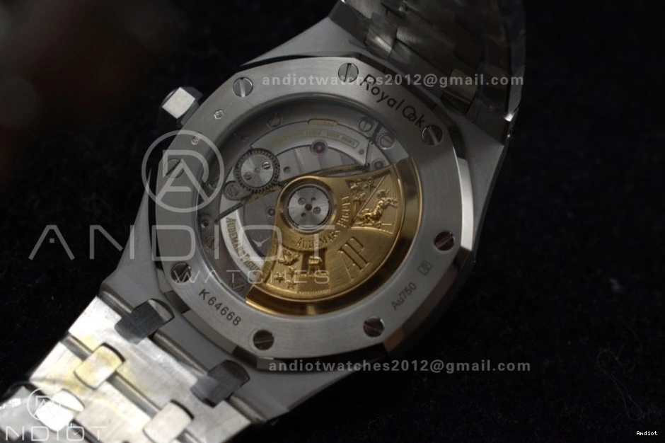 SS Royal Frosted Best Oak Bracelet Grey on Super 1:1 Dial SS SA3120 15454 37mm Clone APSF Edition Textured 0202